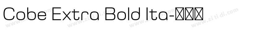 Cobe Extra Bold Ita字体转换
